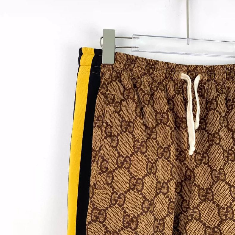 Gucci Gucci Brown Logo Drawstring Casual Pants- DMC Size US 32 / EU 48 - 3 Thumbnail