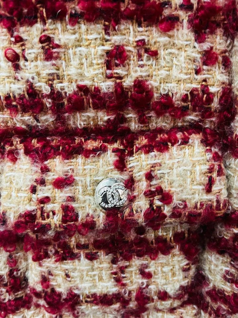 Chanel Chanel Red Checkered Vest from 24N Collection- DMC Size US M / EU 48-50 / 2 - 2 Thumbnail