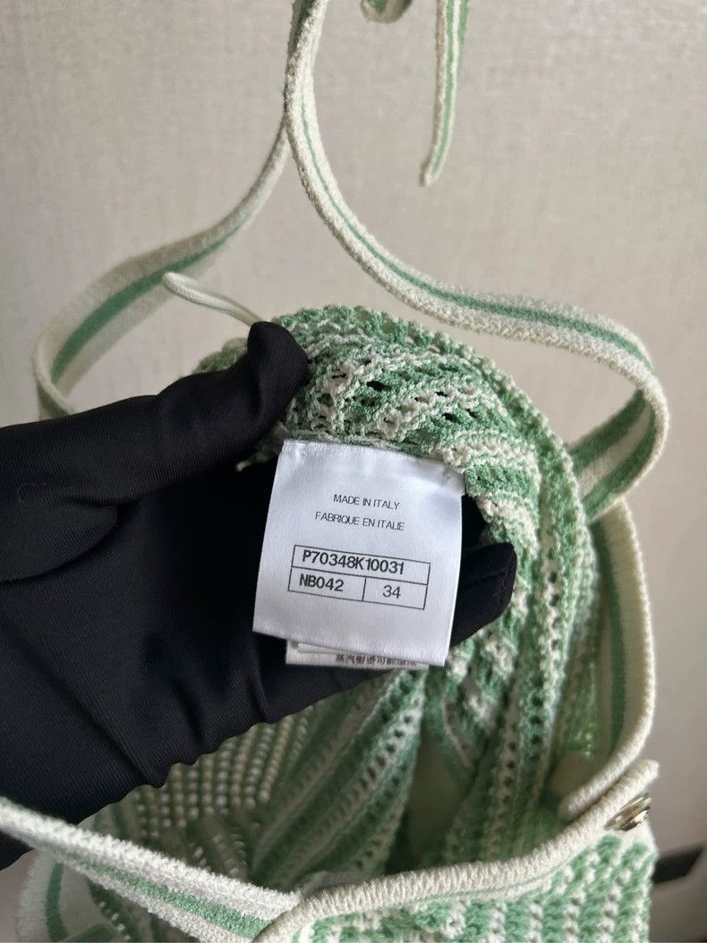 Chanel Chanel Mint Green Strap Dress- DMC Size 34" / US 12 / IT 48 - 4 Thumbnail