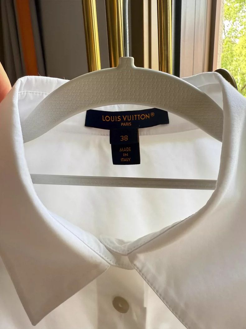 Louis Vuitton Louis Vuitton Split Side White Shirt- DMC Size US M / EU 48-50 / 2 - 6 Thumbnail