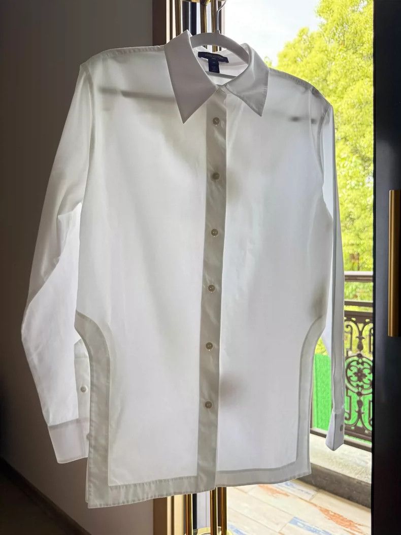 Louis Vuitton Louis Vuitton Split Side White Shirt- DMC Size US M / EU 48-50 / 2 - 5 Thumbnail