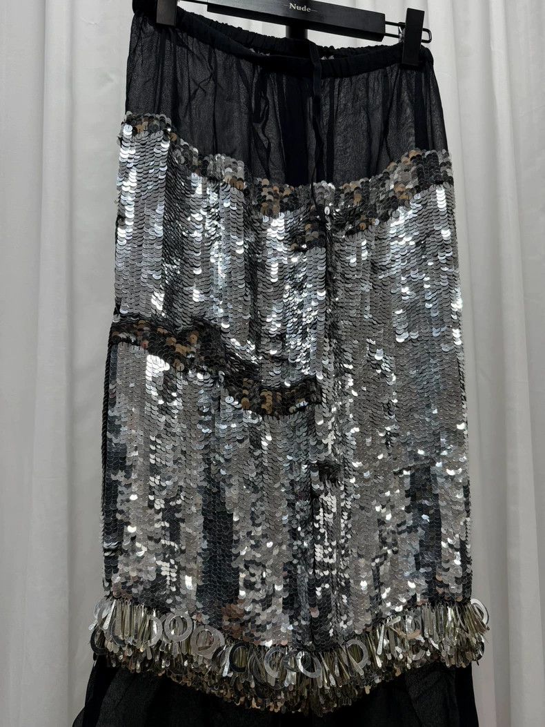 Dries Van Noten Dries Van Noten Sequined Half Skirt Size 34- DMC Size US 34 / EU 50 - 3 Thumbnail