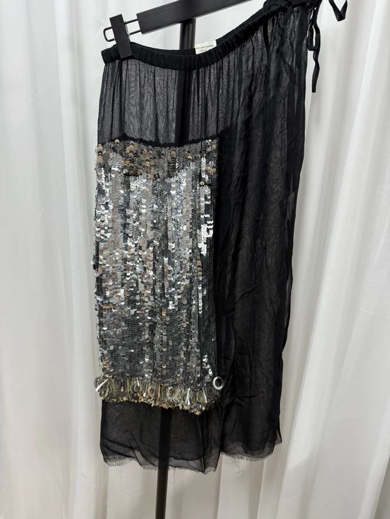 Dries Van Noten Dries Van Noten Sequined Half Skirt Size 34- DMC Size US 34 / EU 50 - 7 Thumbnail