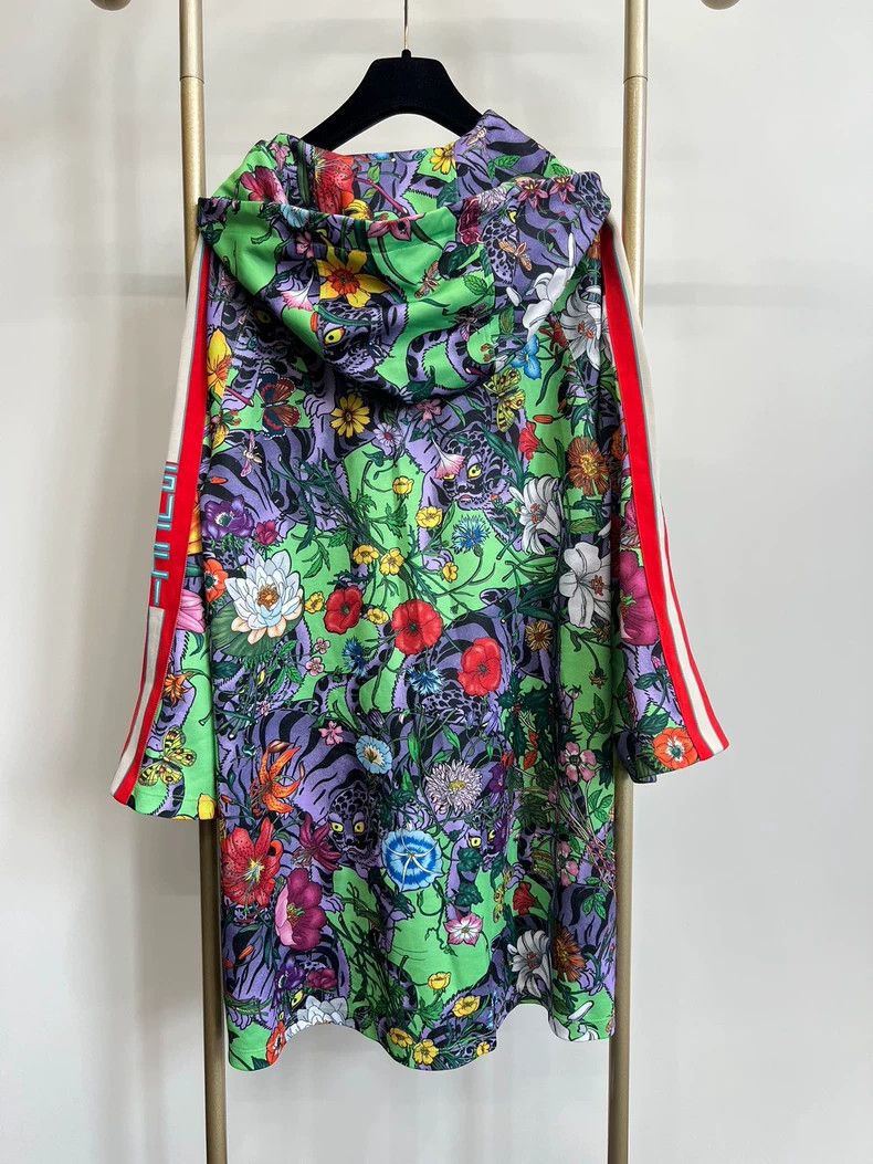 Gucci Gucci Floral Hooded Dress Size L- DMC Size US 38 / EU 54 - 2 Thumbnail