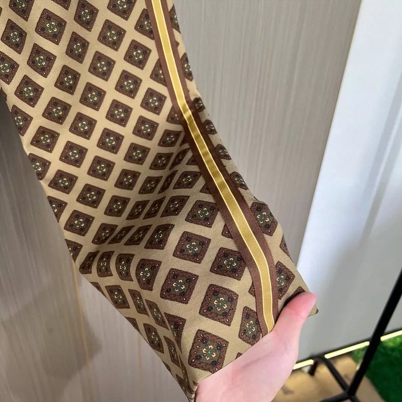 Dries Van Noten Dries Van Noten Brown Printed Casual Pants- DMC Size US 31 - 4 Thumbnail