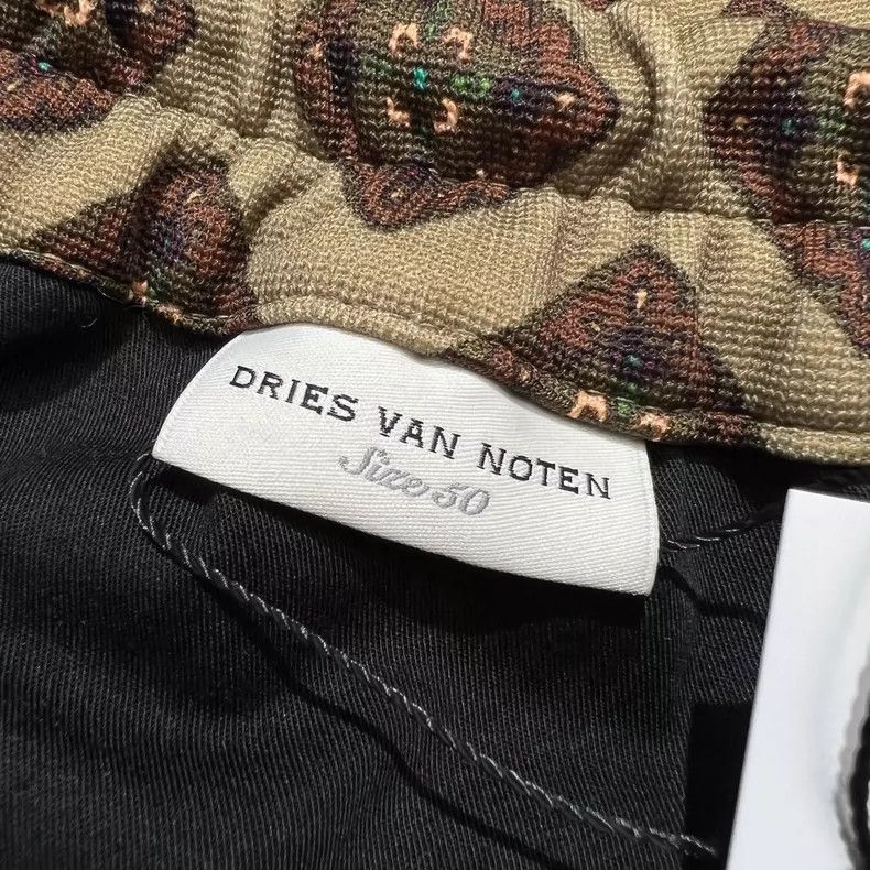 Dries Van Noten Dries Van Noten Brown Printed Casual Pants- DMC Size US 31 - 5 Thumbnail