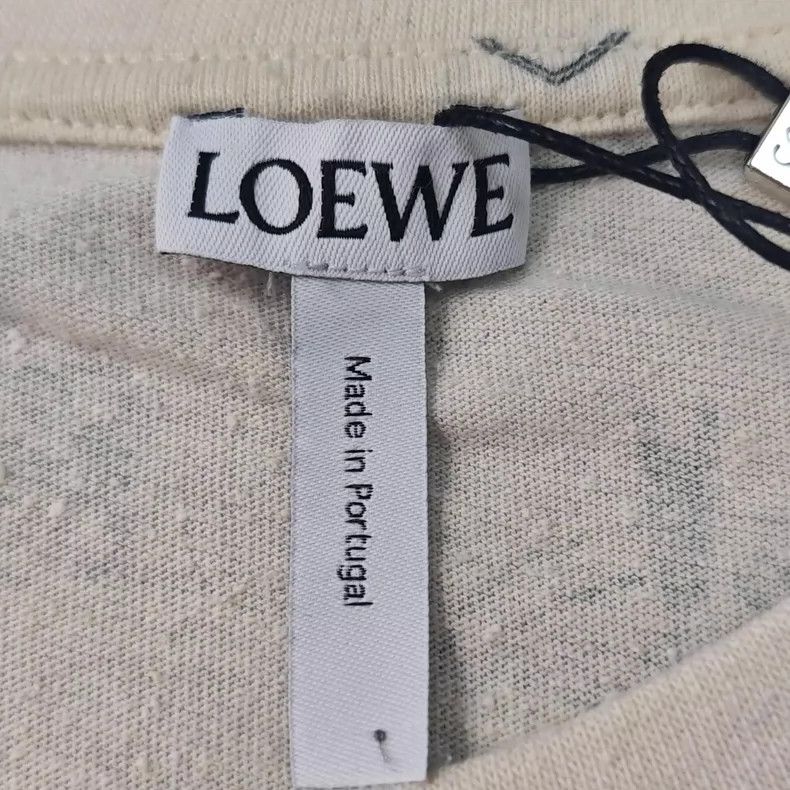 Loewe Loewe Beige Logo Short Sleeve T-Shirt- DMC Size US M / EU 48-50 / 2 - 5 Thumbnail