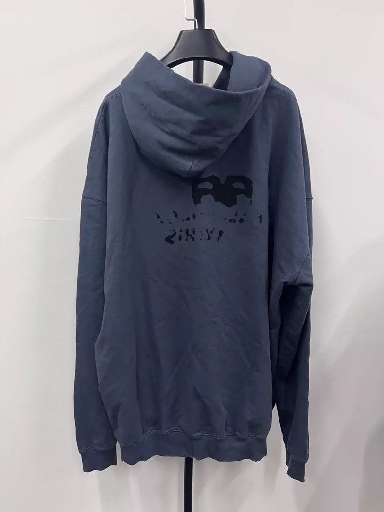 Balenciaga Balenciaga Paris Logo Long Sleeve Hoodie- DMC Size US M / EU 48-50 / 2 - 2 Thumbnail