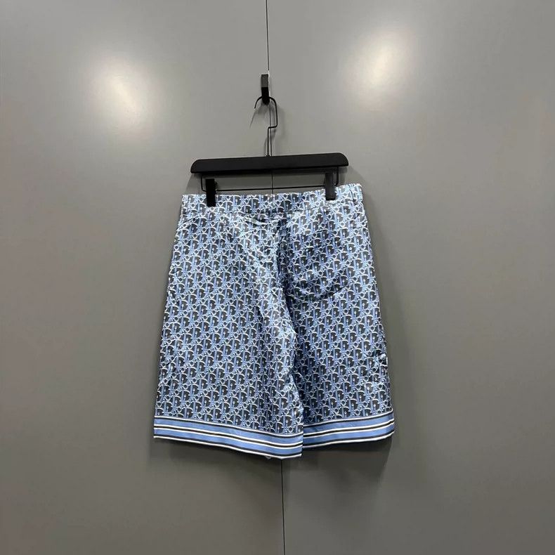 Dior Dior Blue Monogram Print Casual Shorts- DMC Size US 31 - 2 Thumbnail