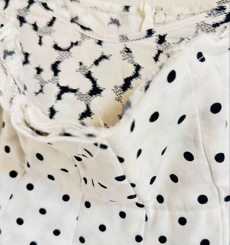 Comme des Garcons COMME des GARCONS Polka Dot Pleated Skirt- DMC Size US 31 - 5 Thumbnail