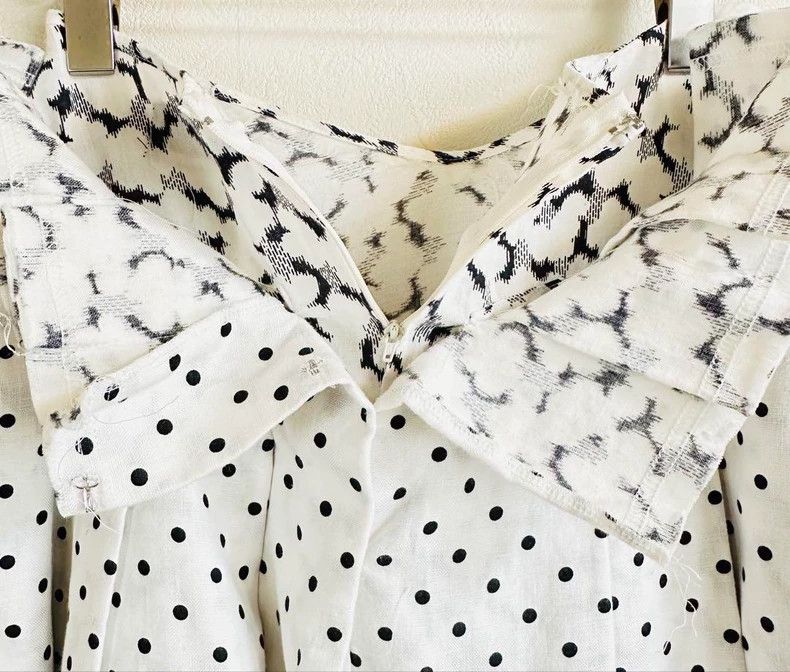 Comme des Garcons COMME des GARCONS Polka Dot Pleated Skirt- DMC Size US 31 - 3 Thumbnail
