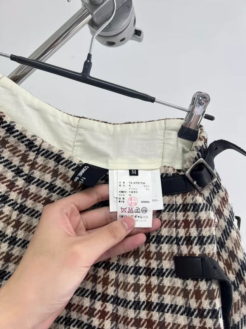 Comme des Garcons Comme des Garçons Wool Checkered Skirt- DMC Size 39" - 5 Thumbnail