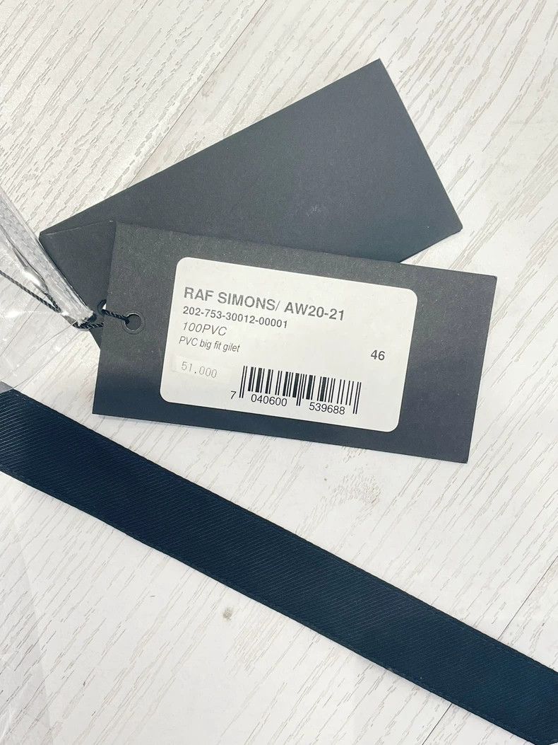 Raf Simons Raf Simons Transparent PVC Vest with Straps- DMC Size US M / EU 48-50 / 2 - 8 Thumbnail