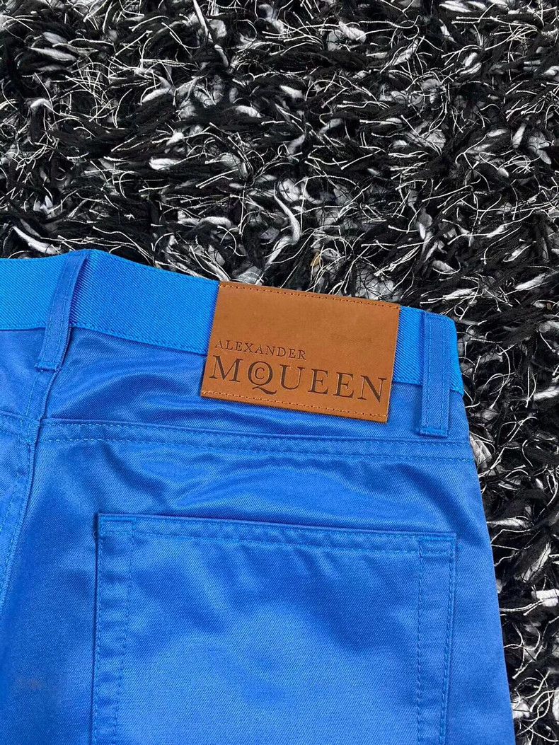 Alexander McQueen Alexander McQueen Casual Pants in Bright Blue- DMC Size US 31 - 4 Thumbnail