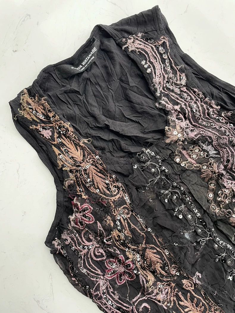 Junya Watanabe Junya Watanabe Embroidered Sleeveless Vest- DMC Size US S / EU 44-46 / 1 - 5 Thumbnail