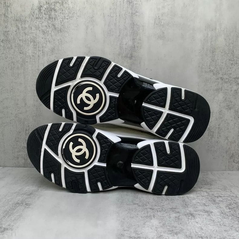Chanel Chanel Black and White Sports Sneakers Size 37.5 Size US 7.5 / EU 40-41 - 7 Thumbnail
