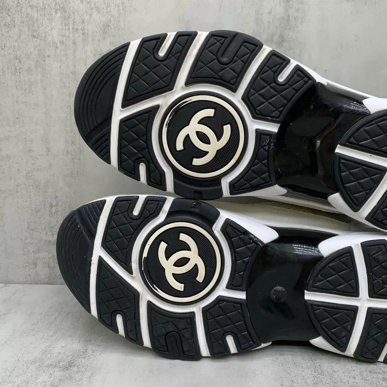 Chanel Chanel Black and White Sports Sneakers Size 37.5 Size US 7.5 / EU 40-41 - 8 Thumbnail