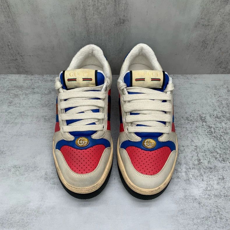 Gucci GUCCI Red Blue Double G Sneakers Size 35.5 Size US 7 / IT 37 - 4 Thumbnail