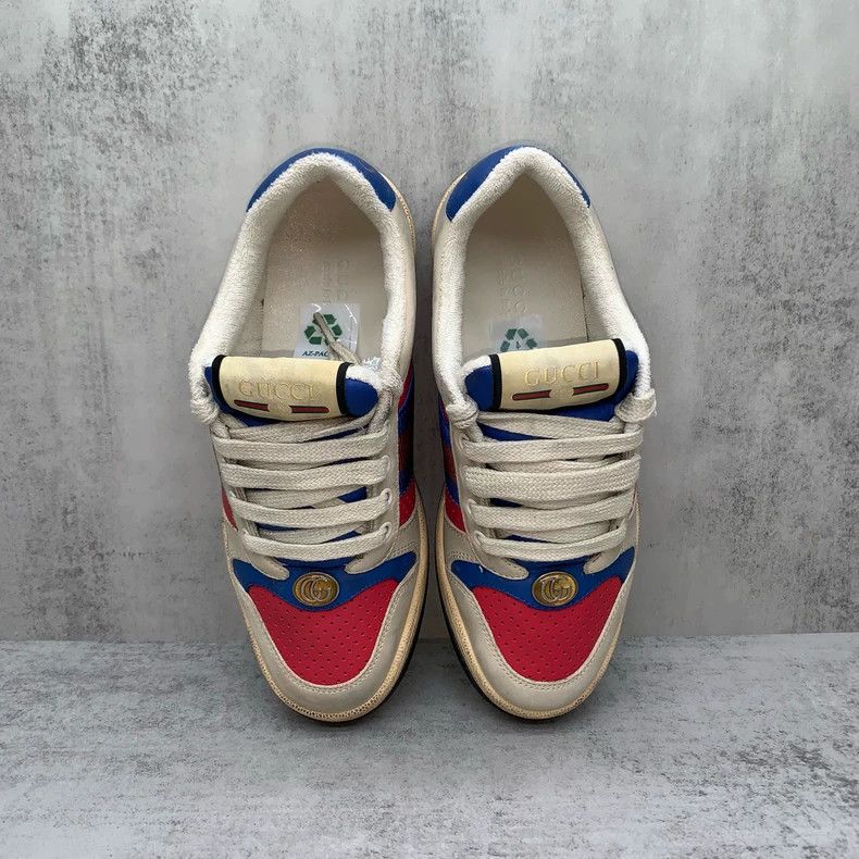 Gucci GUCCI Red Blue Double G Sneakers Size 35.5 Size US 7 / IT 37 - 6 Thumbnail