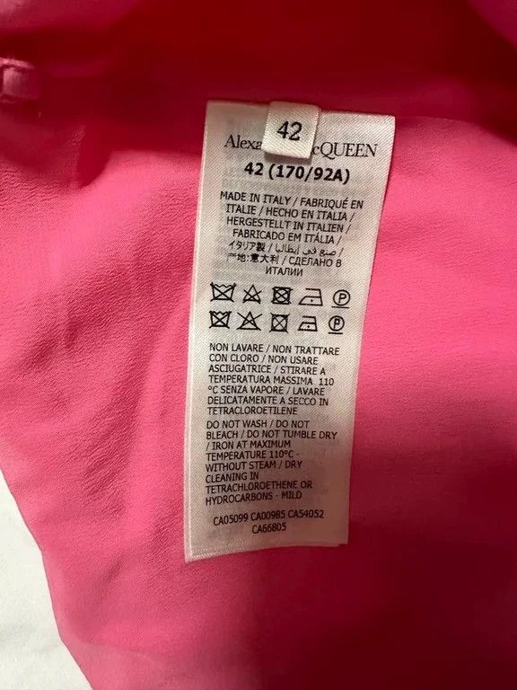 Alexander McQueen Alexander McQueen Pink Dress with Tags- DMC Size US 31 - 7 Thumbnail
