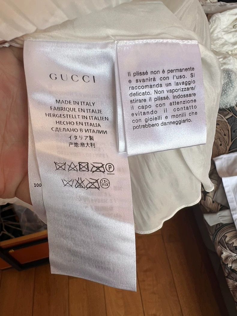 Gucci GUCCI Girls' Dress Size 10Y White- DMC Size 30" / US 8 / IT 44 - 4 Thumbnail