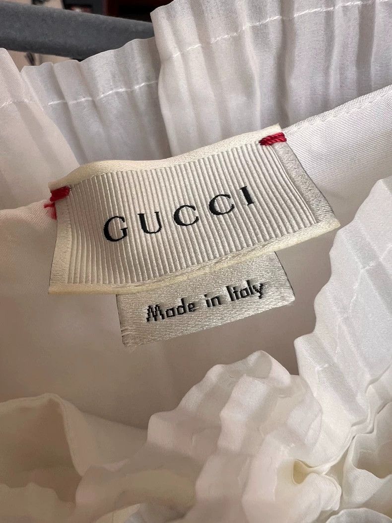 Gucci GUCCI Girls' Dress Size 10Y White- DMC Size 30" / US 8 / IT 44 - 3 Thumbnail