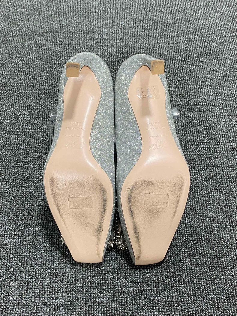 Roger Vivier Sparkly High Heel Shoes with Buckle Detail Size US 6 / IT 36 - 6 Thumbnail