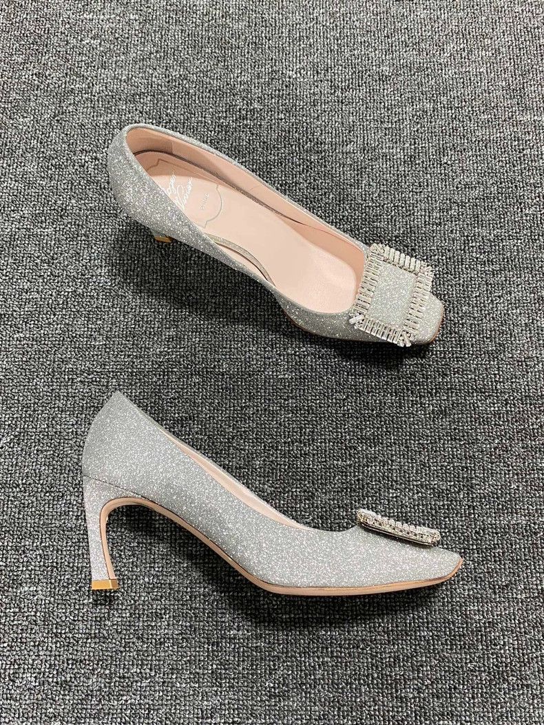 Roger Vivier Sparkly High Heel Shoes with Buckle Detail Size US 6 / IT 36 - 3 Thumbnail