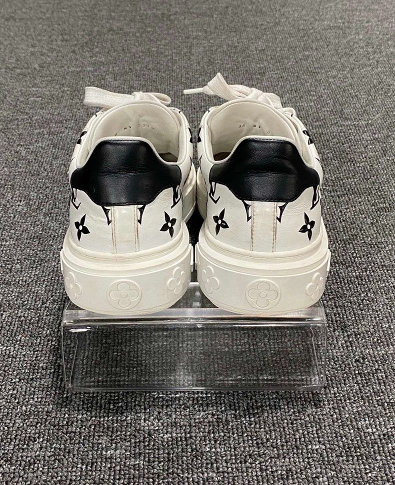 Louis Vuitton Black and White Panda Platform Sneakers Size US 7 / IT 37 - 6 Thumbnail