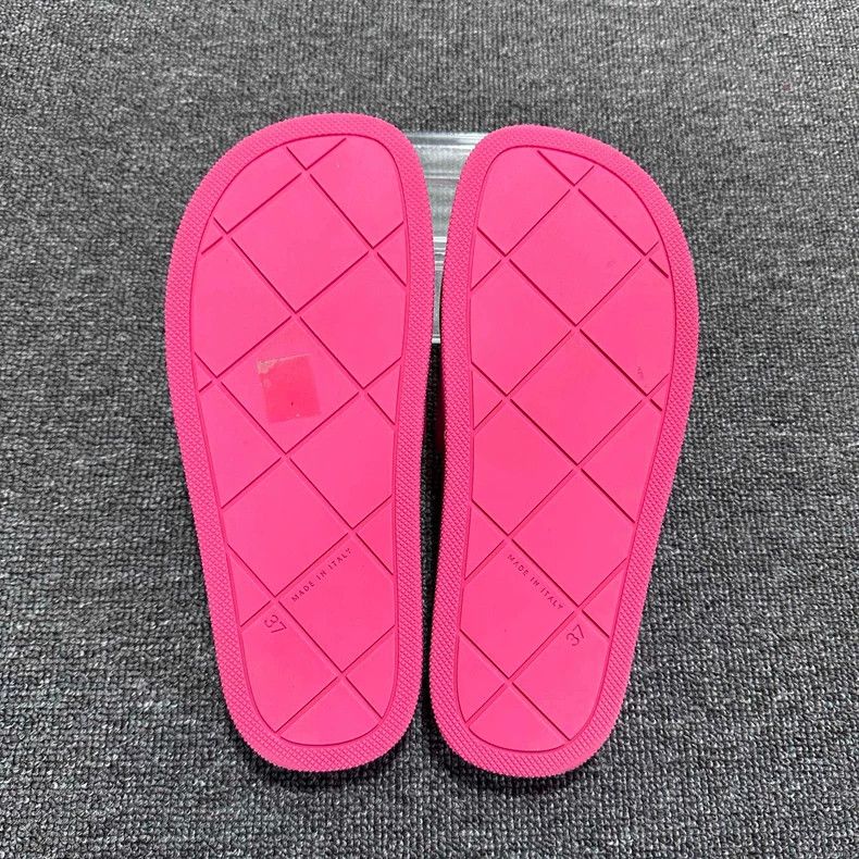 Bottega Veneta Pink Rubber Slides by Bottega Veneta Size US 6 / IT 36 - 6 Thumbnail