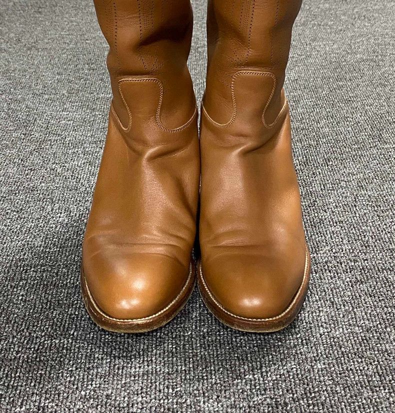 Hermes Long Shaft Boots with Kelly Buckle Design Size US 7 / IT 37 - 4 Thumbnail