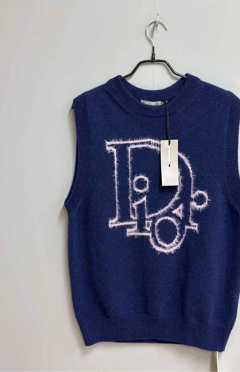 Dior **Dior Knit Sleeveless Sweater Vest for Women** Size M / US 6-8 / IT 42-44 - 2 Thumbnail