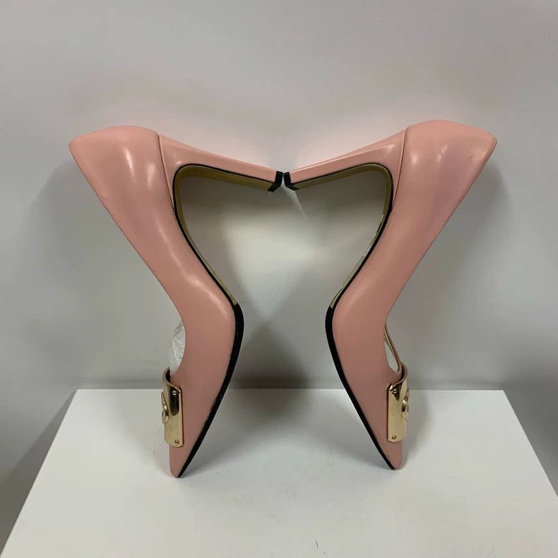 Coach Coach Pink High Heels with Gold Accent Size US 8 / IT 38 - 4 Thumbnail
