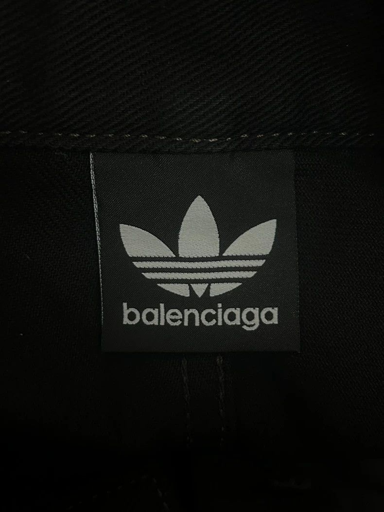 Balenciaga adidas Balenciaga Distressed Black Shorts XS- DMC Size US 26 / EU 42 - 3 Thumbnail