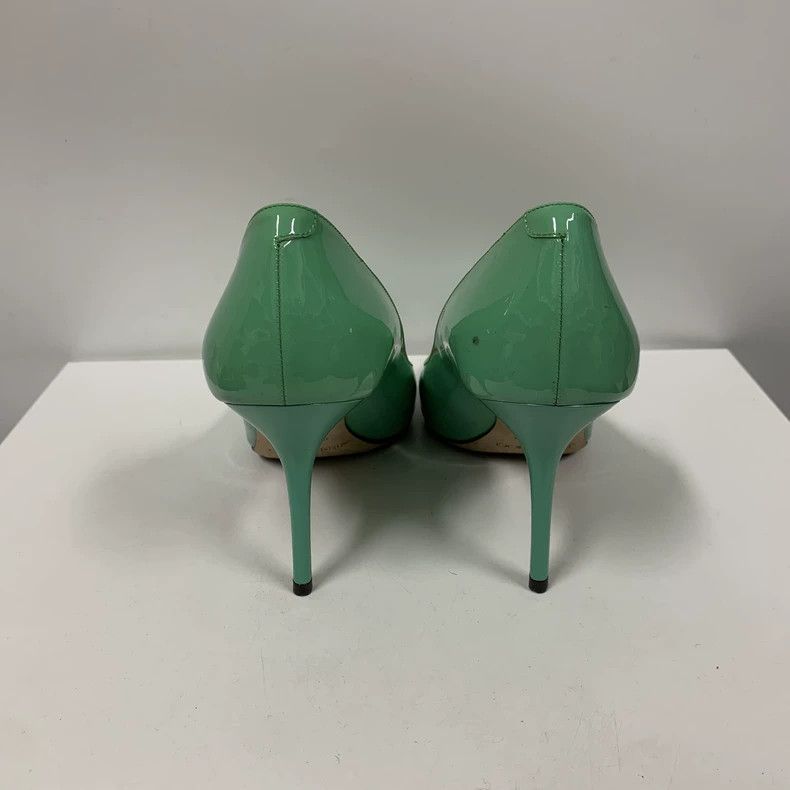 Jimmy Choo Jimmy Choo Green Patent Leather High Heels Size US 8 / IT 38 - 6 Thumbnail