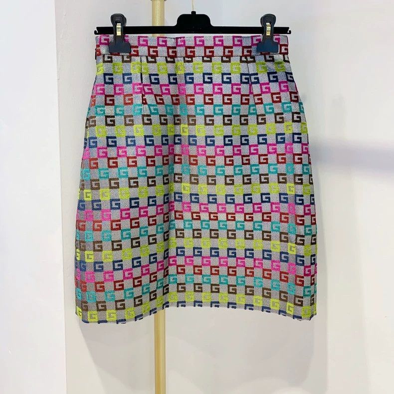 Gucci Gucci G Print Pattern Skirt Size 42- DMC Size 42" / US 20 - 2 Thumbnail