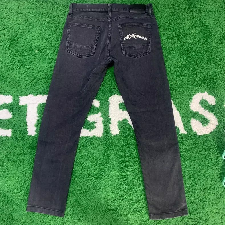 Alexander McQueen Alexander McQueen Black Straight Denim Pants- DMC Size US 31 - 2 Thumbnail
