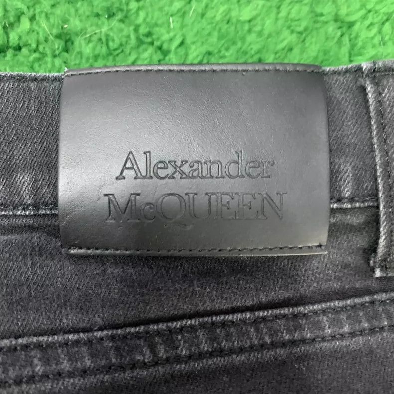 Alexander McQueen Alexander McQueen Black Straight Denim Pants- DMC Size US 31 - 5 Thumbnail