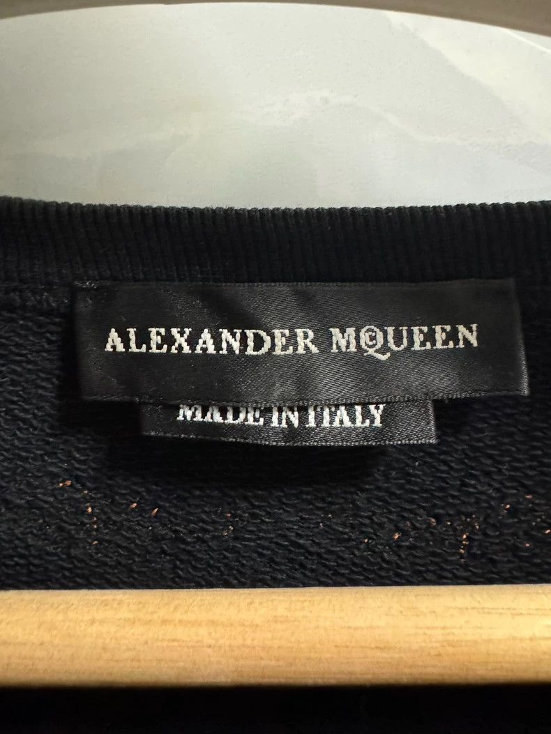 Alexander McQueen Alexander McQueen Embroidered Black Sweatshirt- DMC Size US M / EU 48-50 / 2 - 3 Thumbnail
