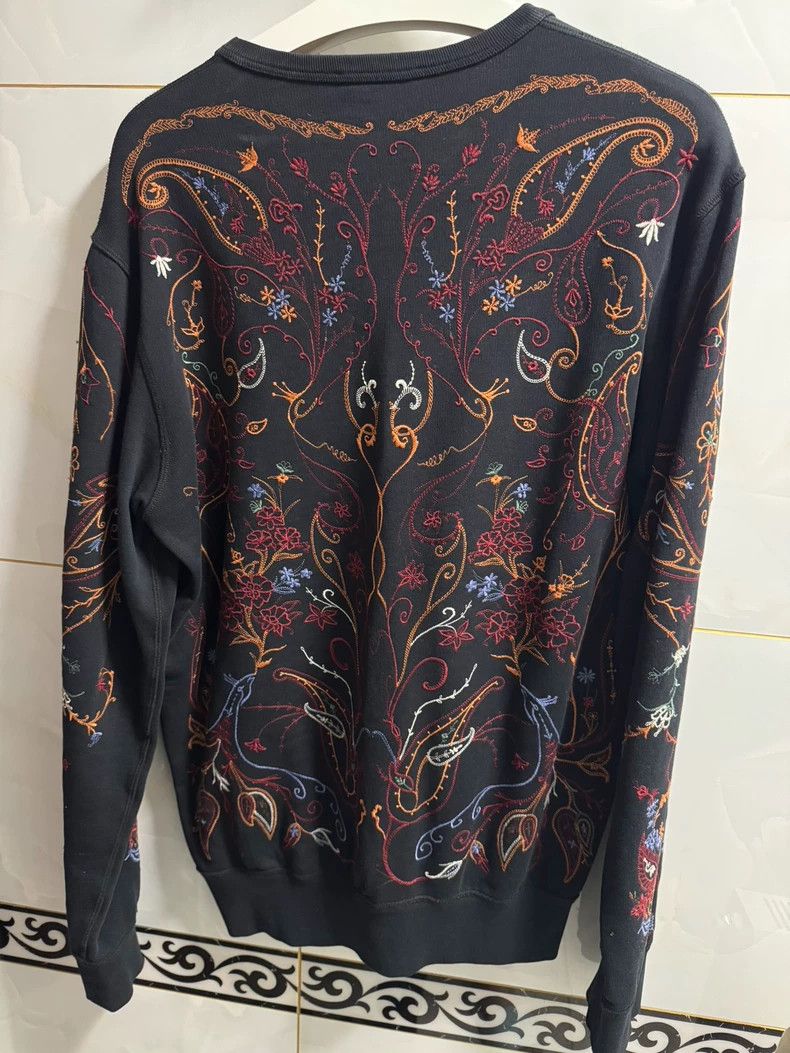 Alexander McQueen Alexander McQueen Embroidered Black Sweatshirt- DMC Size US M / EU 48-50 / 2 - 2 Thumbnail
