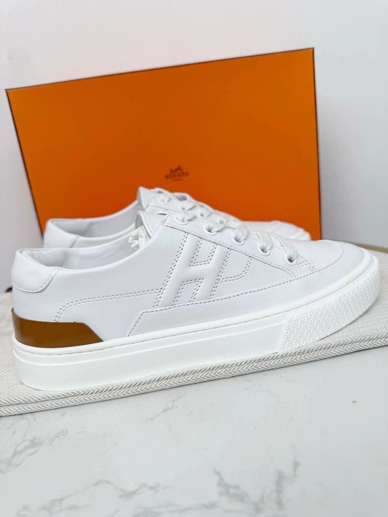 Hermes Hermes White Sneakers Never Worn Size 36.5 Size US 6 / IT 36 - 4 Thumbnail
