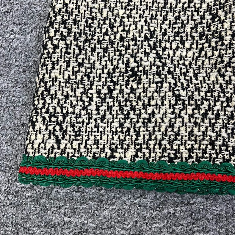 Gucci Gucci Red Green Striped Wool Skirt Size 40- DMC Size 40" / US 18 - 2 Thumbnail