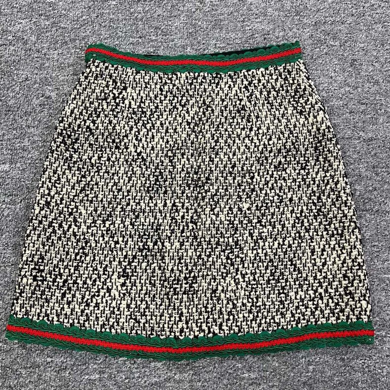 Gucci Gucci Red Green Striped Wool Skirt Size 40- DMC Size 40" / US 18 - 4 Thumbnail