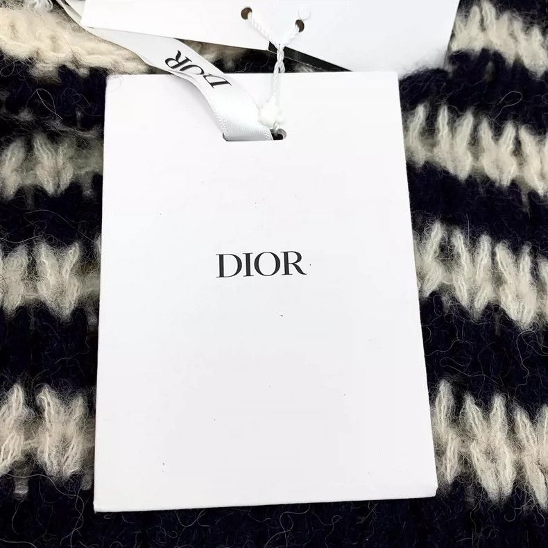 Dior **Christian Dior Striped Knit Long Sleeve Sweater** Size XXS / US 00 / IT 34 - 6 Thumbnail