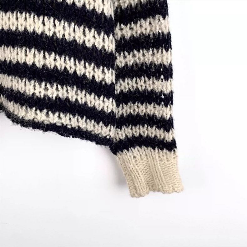 Dior **Christian Dior Striped Knit Long Sleeve Sweater** Size XXS / US 00 / IT 34 - 4 Thumbnail