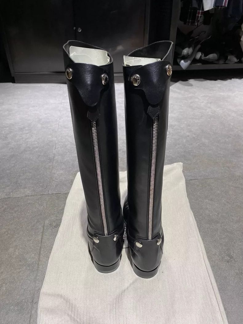 Hermes Hermes Black Women's Knee-High Boots Size 37 Size US 7 / IT 37 - 4 Thumbnail