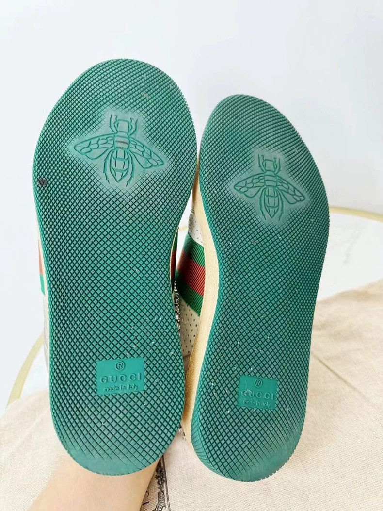 Gucci Gucci Crystal-Embellished Sneakers Size 35.5 Size US 6 / IT 36 - 7 Thumbnail