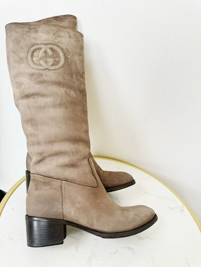 Gucci Gucci Brown Fur-Lined Boots Size 37 Size US 7 / IT 37 - 4 Thumbnail