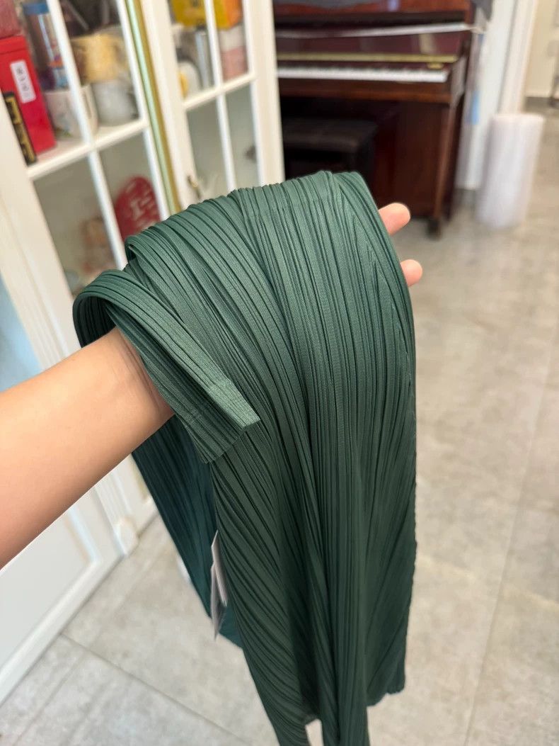Issey Miyake Issey Miyake Long Sleeve Dress in Green-yf Size 22" - 8 Thumbnail