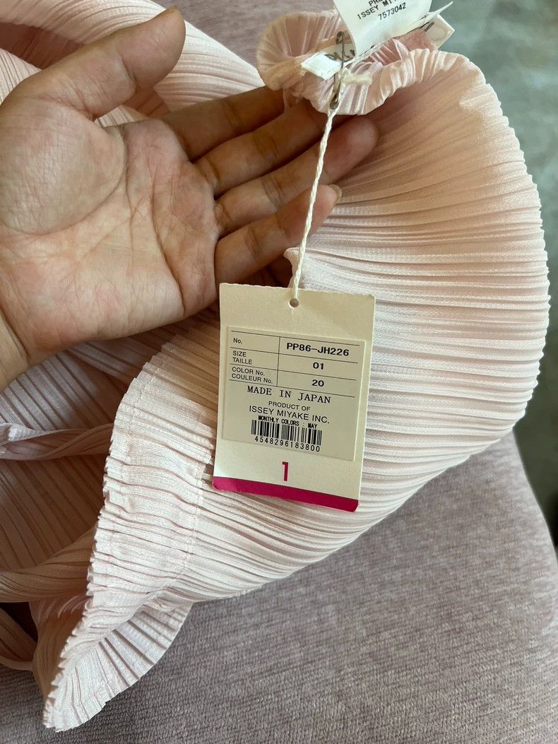 Issey Miyake Pink Pleated Strap Dress Size One-yf Size 32" / US 10 / IT 46 - 4 Thumbnail